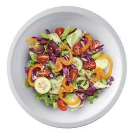 Assiette Plastique Réutilisable Plate Blanc PP Ø220mm (50 Utés)