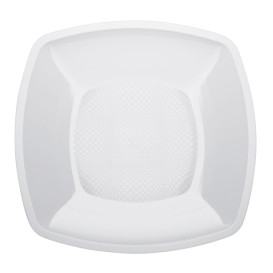 Assiette Plastique Réutilisable Plate Blanc  PP 180mm (25 Utés)