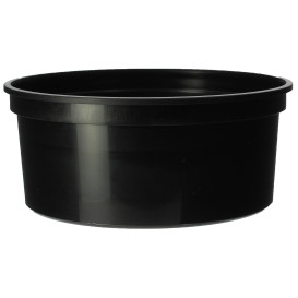 Pot en Plastique Noir 350cc  Ø11,5cm (500 Unités)