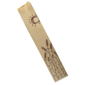 Sac Papier Kraft "Espigas" 9+5x50cm (100 Unités)