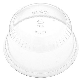 Couvercle Dôme Fermé PET Cristal Ø9,2cm (50 Unités)