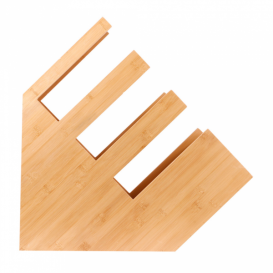 Organisateur Gobelet, Couvercle, Paille Bambou 14x50x50cm (1 Uté)