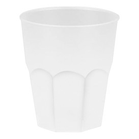 Verre Plastique "Frost" Blanc PP 270ml (20 Unités)