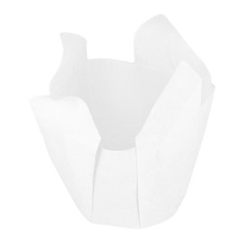 Caissette Muffin Tulipe Ø50x50/80 mm Blanche (125 Utés)