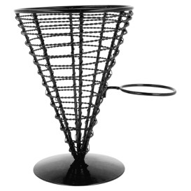 Panier Présentation en Acier et récipient Ø128x180mm (1 Uté)