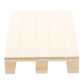 Plateau Mini Palette en Bois 13x8x2cm (1 Uté)