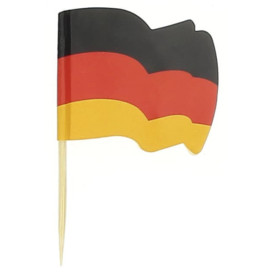 Pique en Bois Drapeau "Allemagne" 65mm (14.400 Unités)
