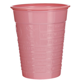 Gobelet Plastique PS Rose 200ml Ø7cm (50 Utés)