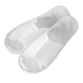 Chaussons PP Ouvert Blanc Semelle mousse EVA (1 Paire)