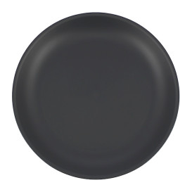 Assiette Réutilisable Durable PP Minéral Anthracite Ø21cm (54 Utés)