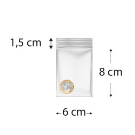 Sac en PE à Fermeture Zip 6x8cm G200 (1.000 Utés)