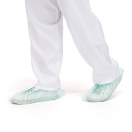 Surchaussures en Polyéthylène 20 Microns Vert (100 Utés)