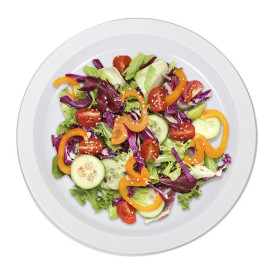 Assiette Plate Réutilisable Economique PS Blanc Ø22cm (300 Utés)