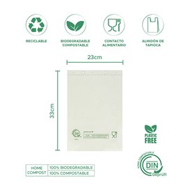 Sac Marché Block Home Compost “Classic” 23x33cm 12µm (100 Utés)