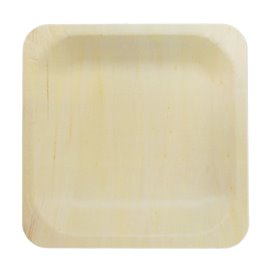 Assiette Carrée en Bois 10,5x10,5cm (600 Utés)