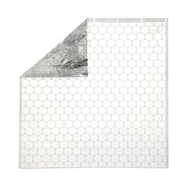Papier d'Aluminium Sulfurisé Argenté 41*41cm (500 Uds)